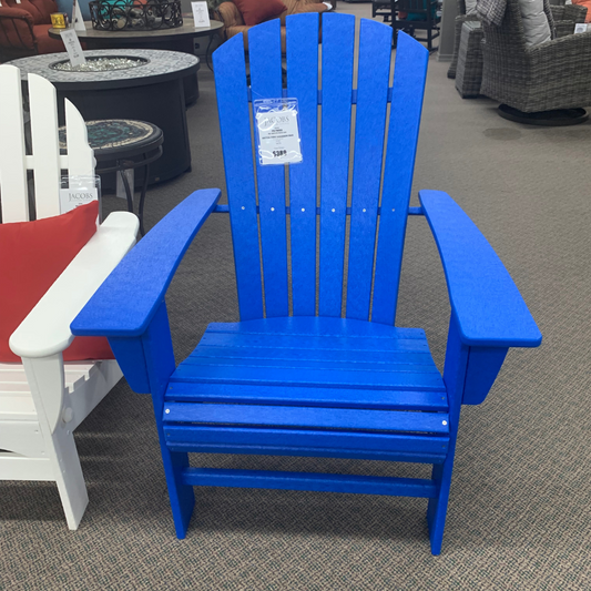 Bring relaxation to a whole new level with the Polywood Nautical Curve Adirondack Chair in stock at Jacobs Custom Living in Spokane Valley, WA!