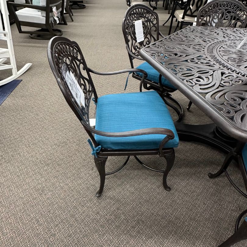 Patio Dining Arm Chair in Stock-Hanamint Tuscany Dining Arm Chair