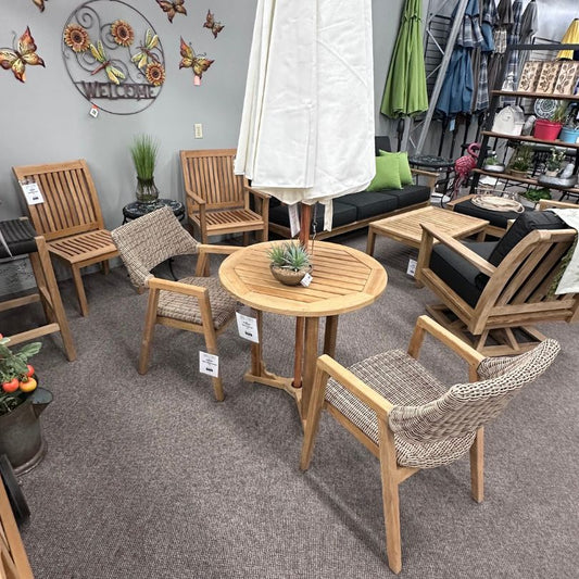 Kingsley-Bate Essex Outdoor Patio Teak 30" Bistro Table