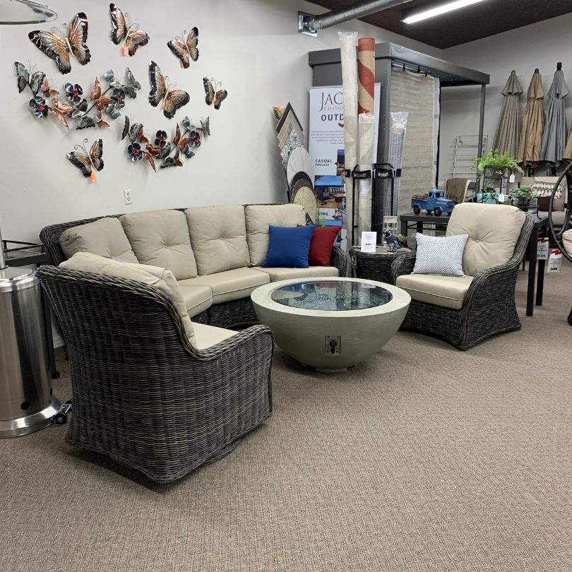 Patio Renaissance Westhampton Resin Wicker Patio Curved Sectional