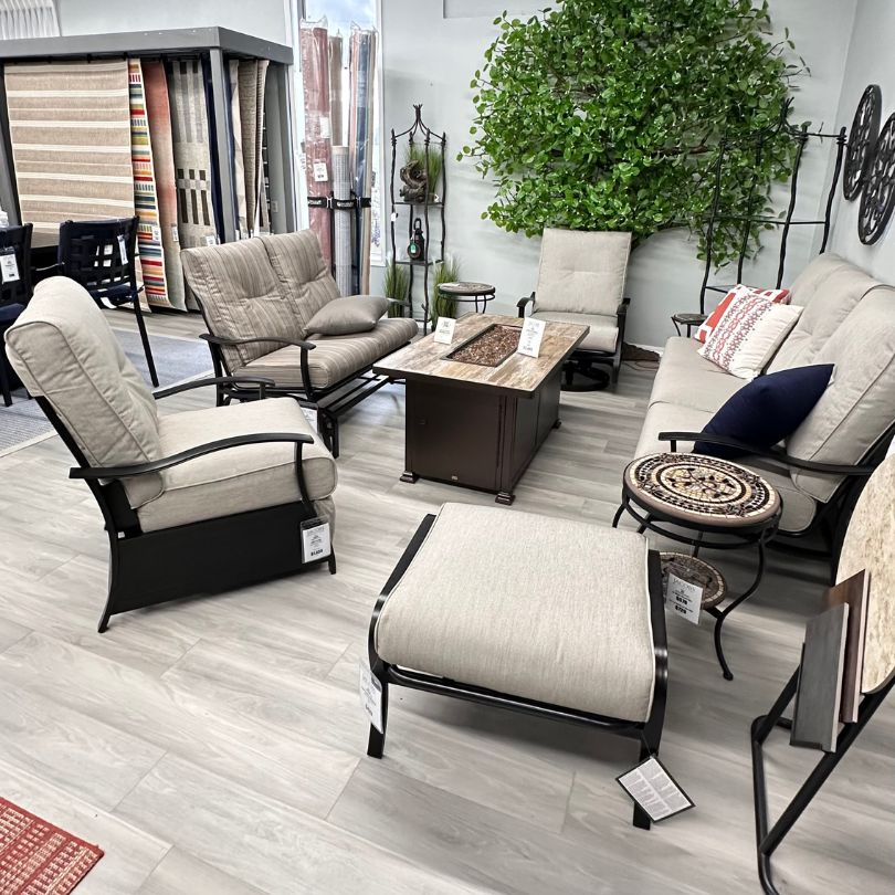 Mallin Albany Outdoor Patio Cushion Swivel Rocker Club Chair