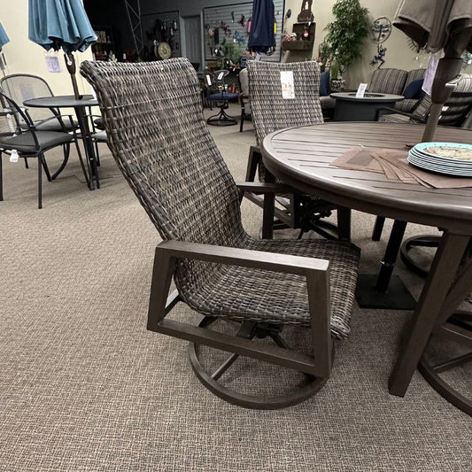 Patio Swivel Rocker in Stock-Ratana Resin Wicker Coco Rico Swivel Rocker