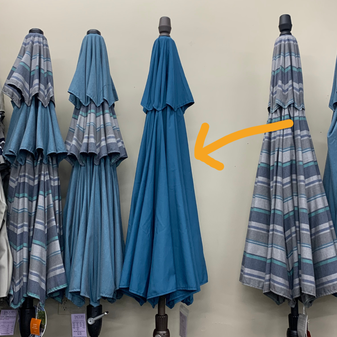 Shade Umbrellas in Stock-Treasure Garden 9' SWV Patio Umbrella in Surf