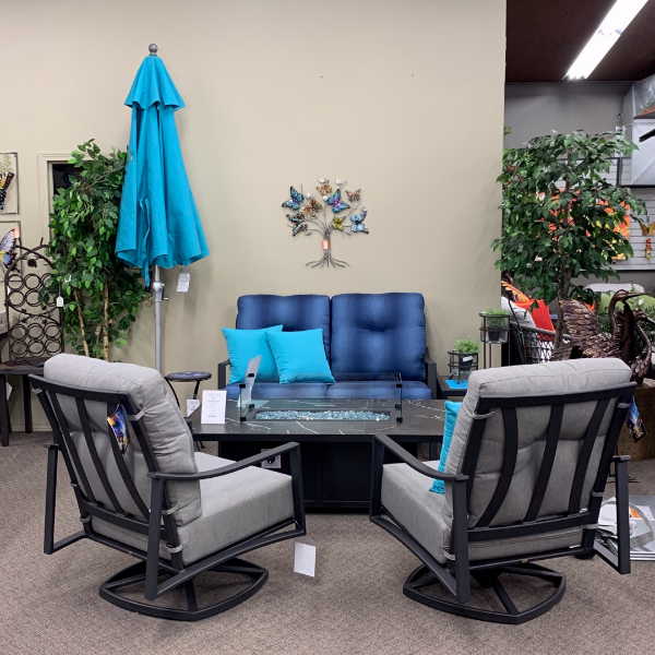 Make a bold statement with Ow Lee's Avana Deep Seating Patio Outdoor Loveseat at Jacobs Custom Living in Spokane Valley, WA! Featuring a graphite finish and a vibrant ombre cobalt hue, it's sure to add some serious style to your space. Bring on the color and get your inspiration flowing!
