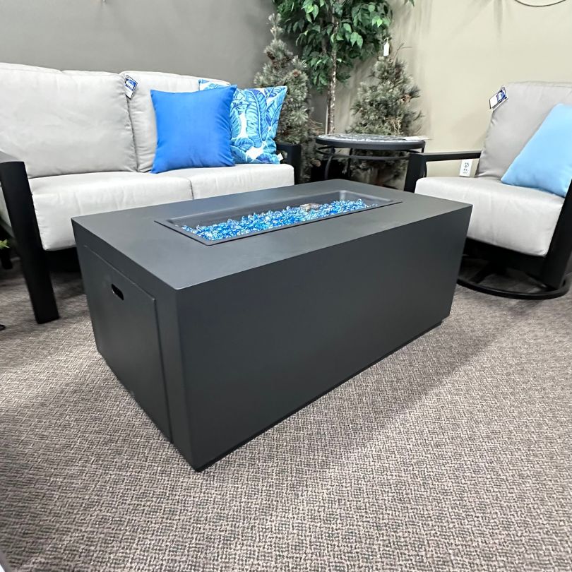 OW Lee 25"x45" Rectangular Forma Occasional Fire Pit Table