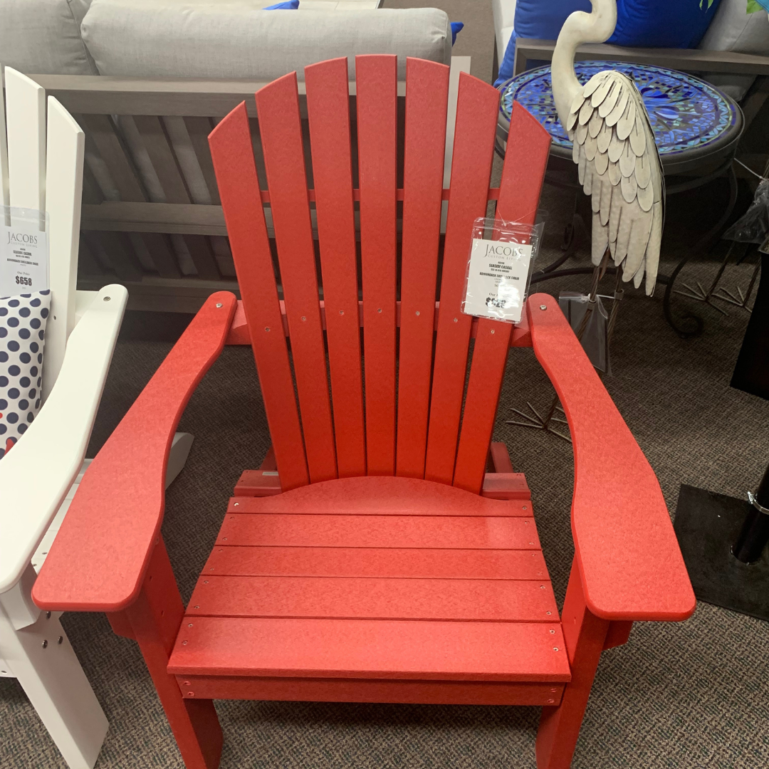 Relax in unmatched style and comfort with the Seaside Casual Adirondack Shellback Chair in stock at Jacobs Custom Living in Spokane Valley, WA! 