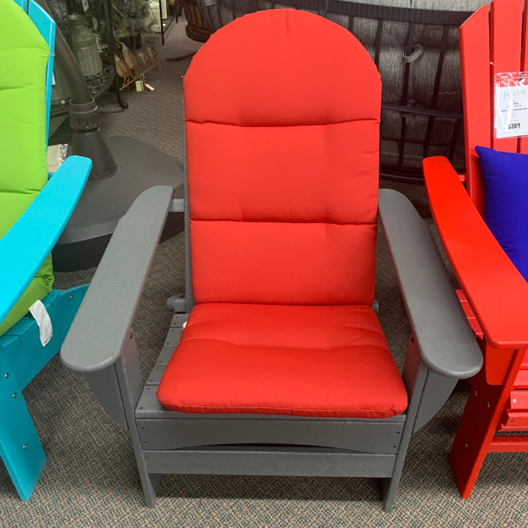 Polywood Classic Oversized Adirondack Chair-Slate Grey | Jacobs Custom Living