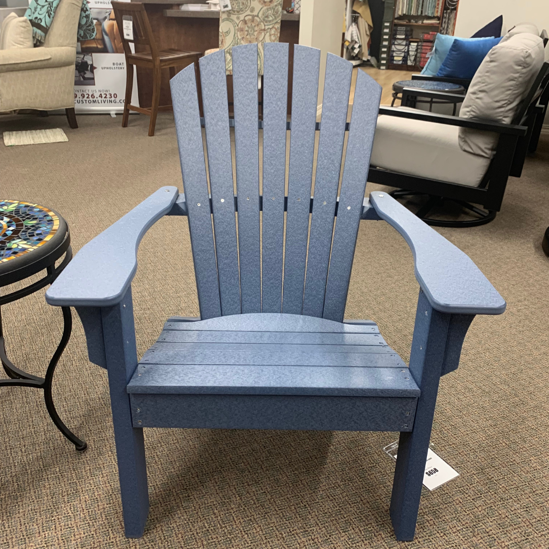 Relax in unmatched style and comfort with the Seaside Casual Adirondack Shellback Chair in stock at Jacobs Custom Living in Spokane Valley, WA! 