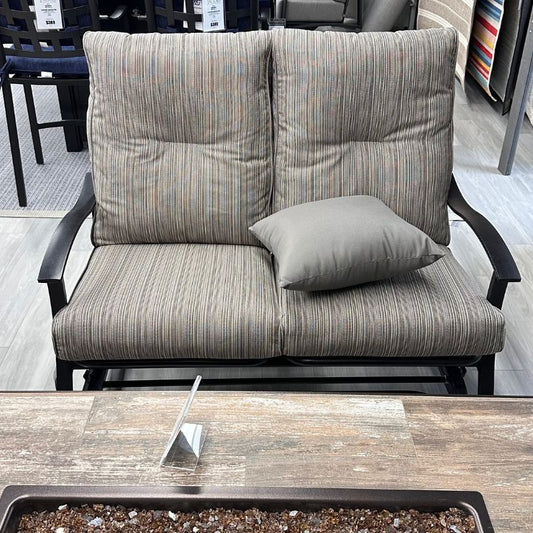 Mallin Albany Outdoor Patio Cushion Loveseat Glider