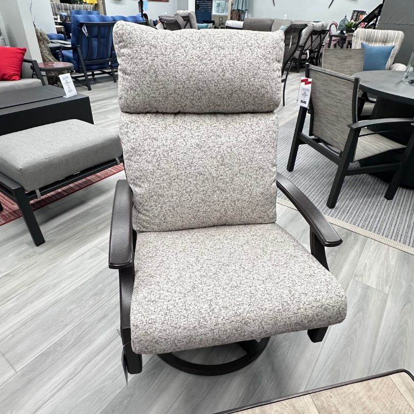 Tropitone Marconi Patio High Back Cushion Swivel Rocker