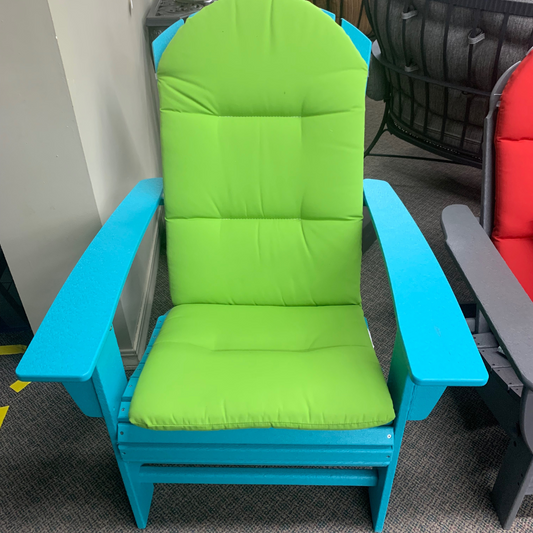 Polywood Classic Oversized Adirondack Chair-Aqua Blue | Jacobs Custom Living
