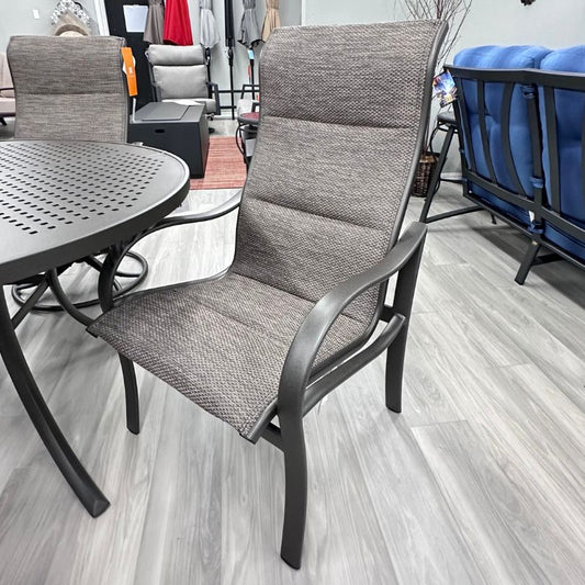 Tropitone Shoreline Patio Padded Sling High Back Dining Chair