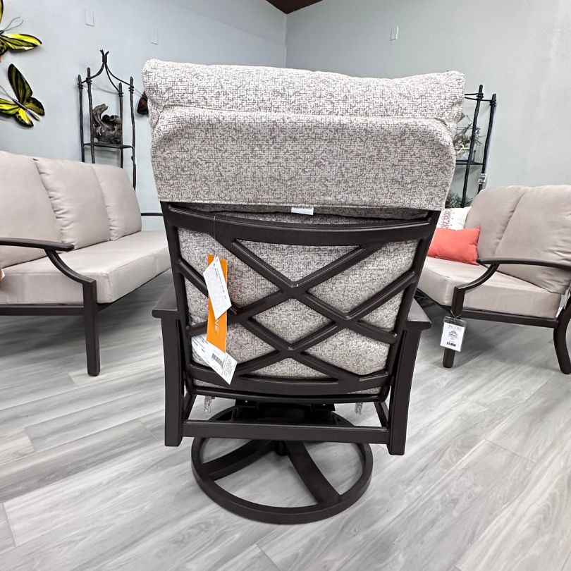 Tropitone Marconi Patio High Back Cushion Swivel Rocker