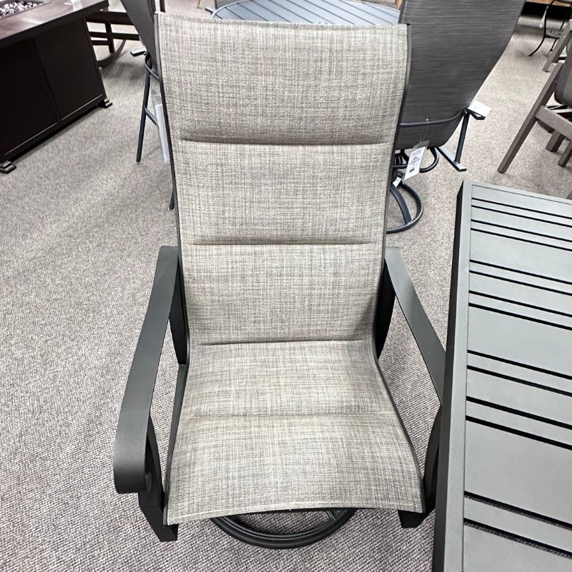 Woodard Cortland Patio Padded Sling High Back Swivel Rocker