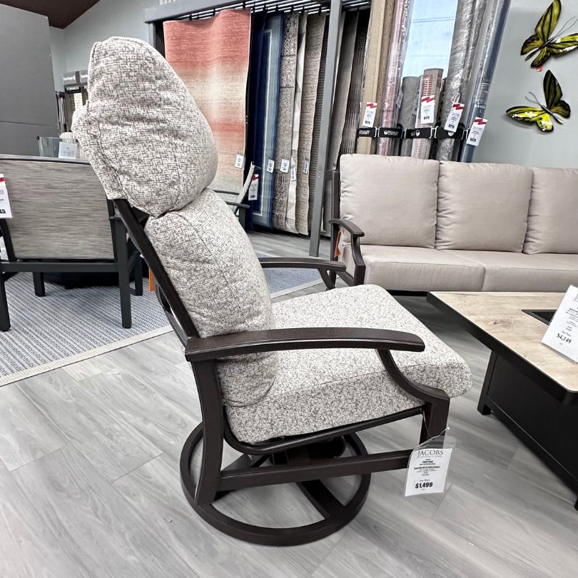 Tropitone Marconi Patio High Back Cushion Swivel Rocker