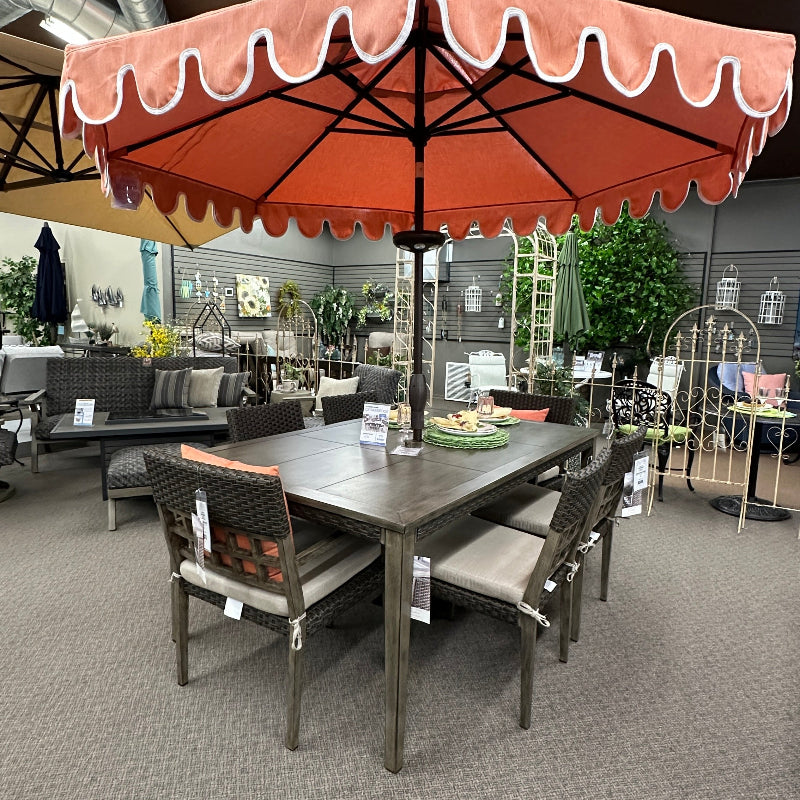 Alfresco Home Cedarbrook 72" Rectangular Outdoor Patio Dining Table