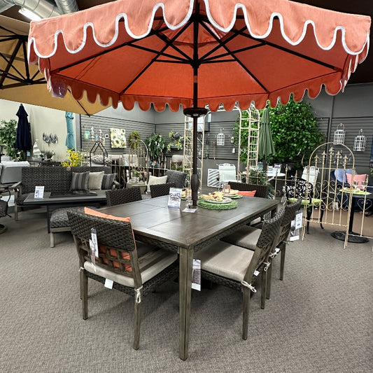Alfresco Home Cedarbrook 72" Rectangular Outdoor Patio Dining Table