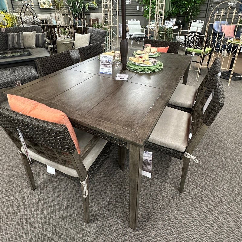 Alfresco Home Cedarbrook 72" Rectangular Outdoor Patio Dining Table