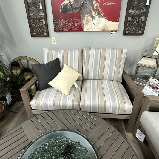 Alfresco Home San Simeon Deep Seating Outdoor Patio Loveseat