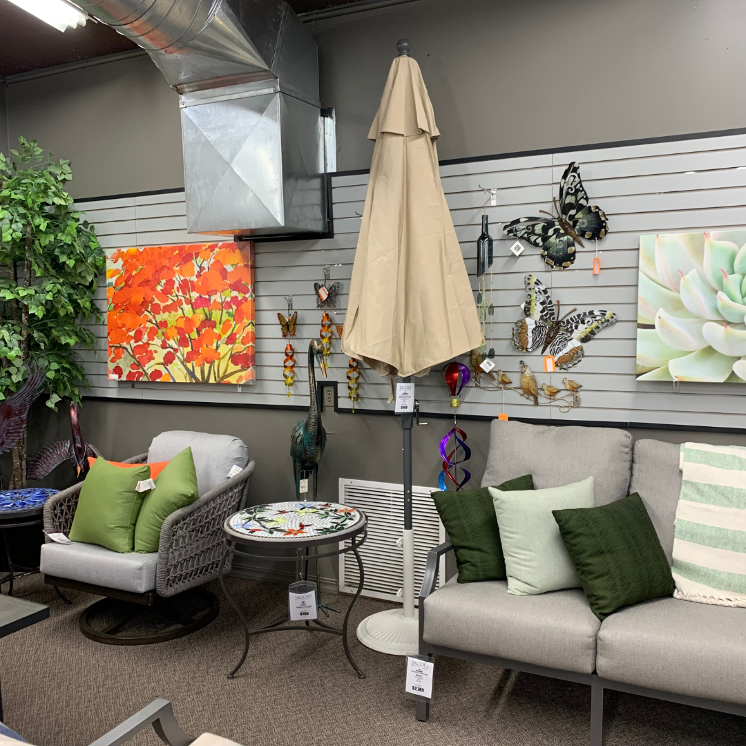 Shade Umbrellas in Stock-Frankford Monterey Matte Silver Linen 9' Auto Tilt Umbrella