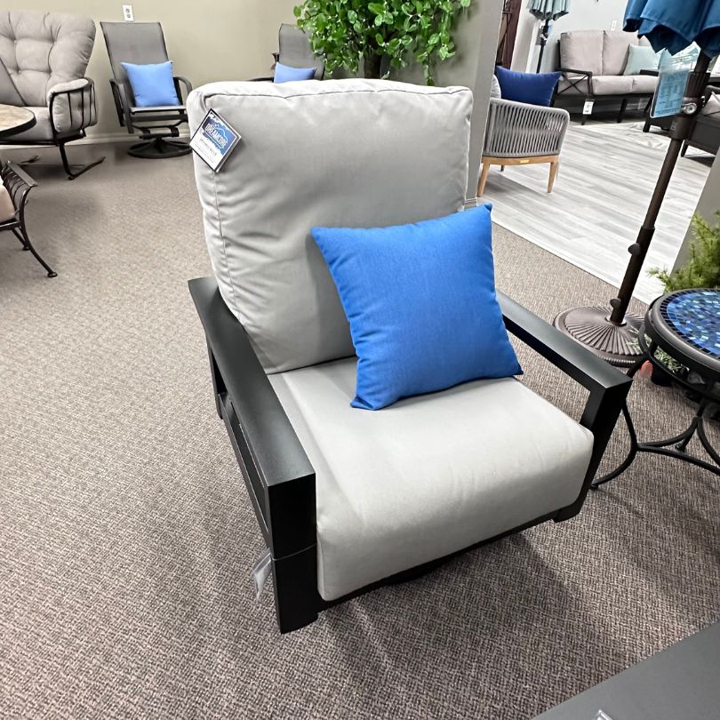 Homecrest Elements Patio Cushion Swivel Rocker Chat Chair