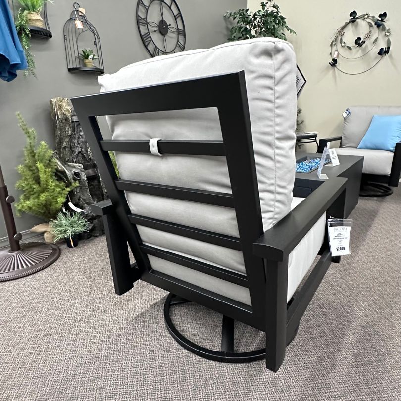 Homecrest Elements Patio Cushion Swivel Rocker Chat Chair
