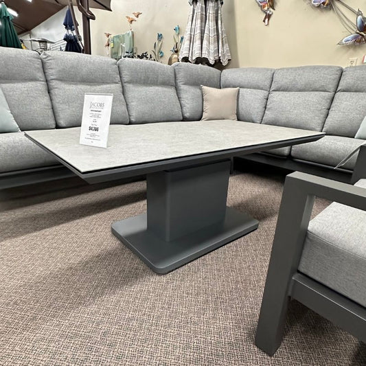 Kettler Luka 55"x30" Adjustable Height Patio Coffee Table