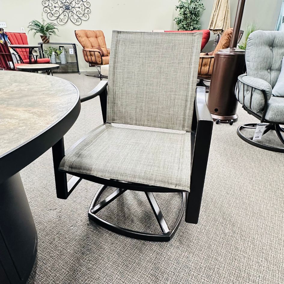 OW Lee Avana Sling Outdoor Patio Swivel Rocker Dining Chair