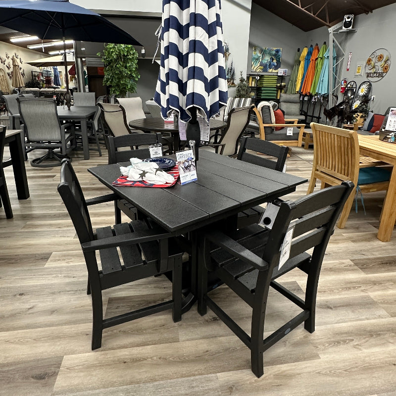 POLYWOOD Lakeside 37" Square Farmhouse Patio Dining Table