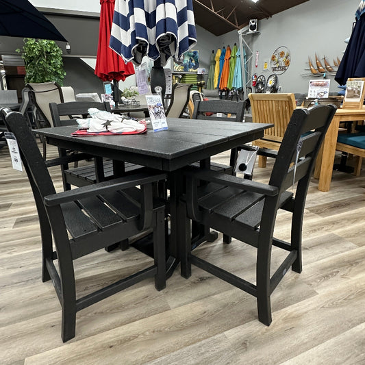 POLYWOOD Lakeside 37" Square Farmhouse Patio Dining Table