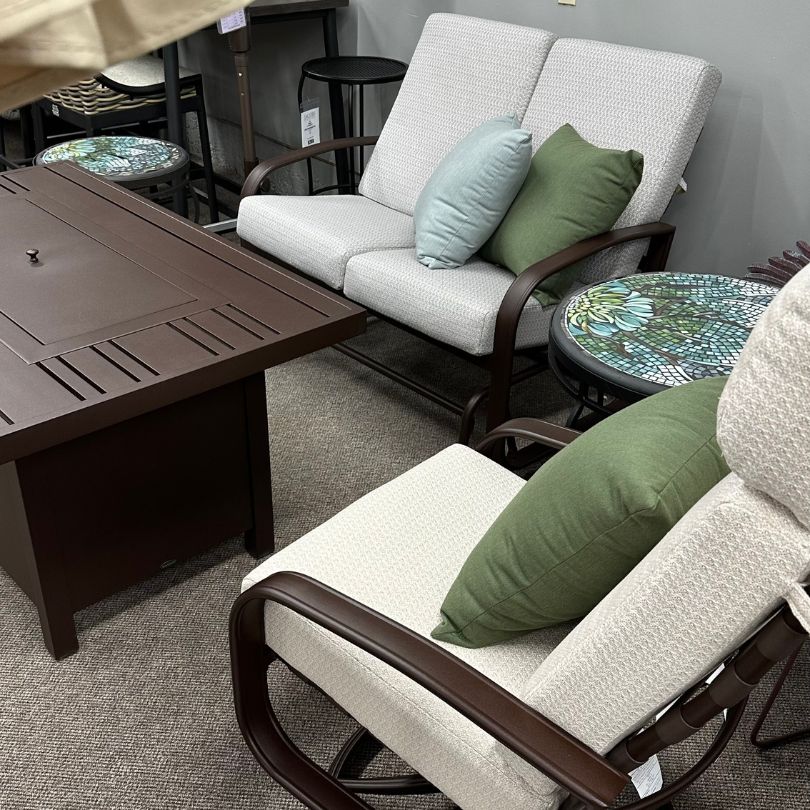 Woodard Cayman Isle Best Patio Outdoor Loveseat Glider