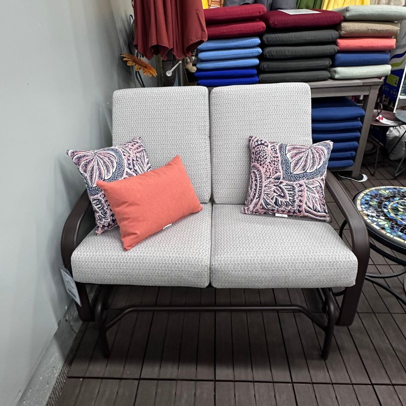 Woodard Cayman Isle Best Patio Outdoor Loveseat Glider