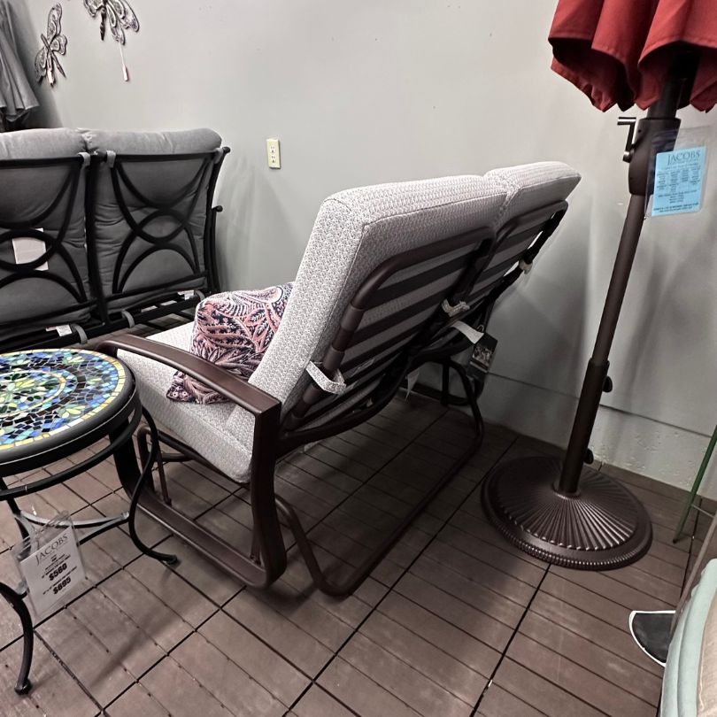 Woodard Cayman Isle Best Patio Outdoor Loveseat Glider