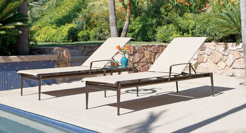 2 pool side chaise lounges
