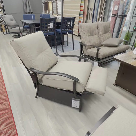 Mallin Albany Outdoor Patio Cushion Swivel Rocker Club Chair