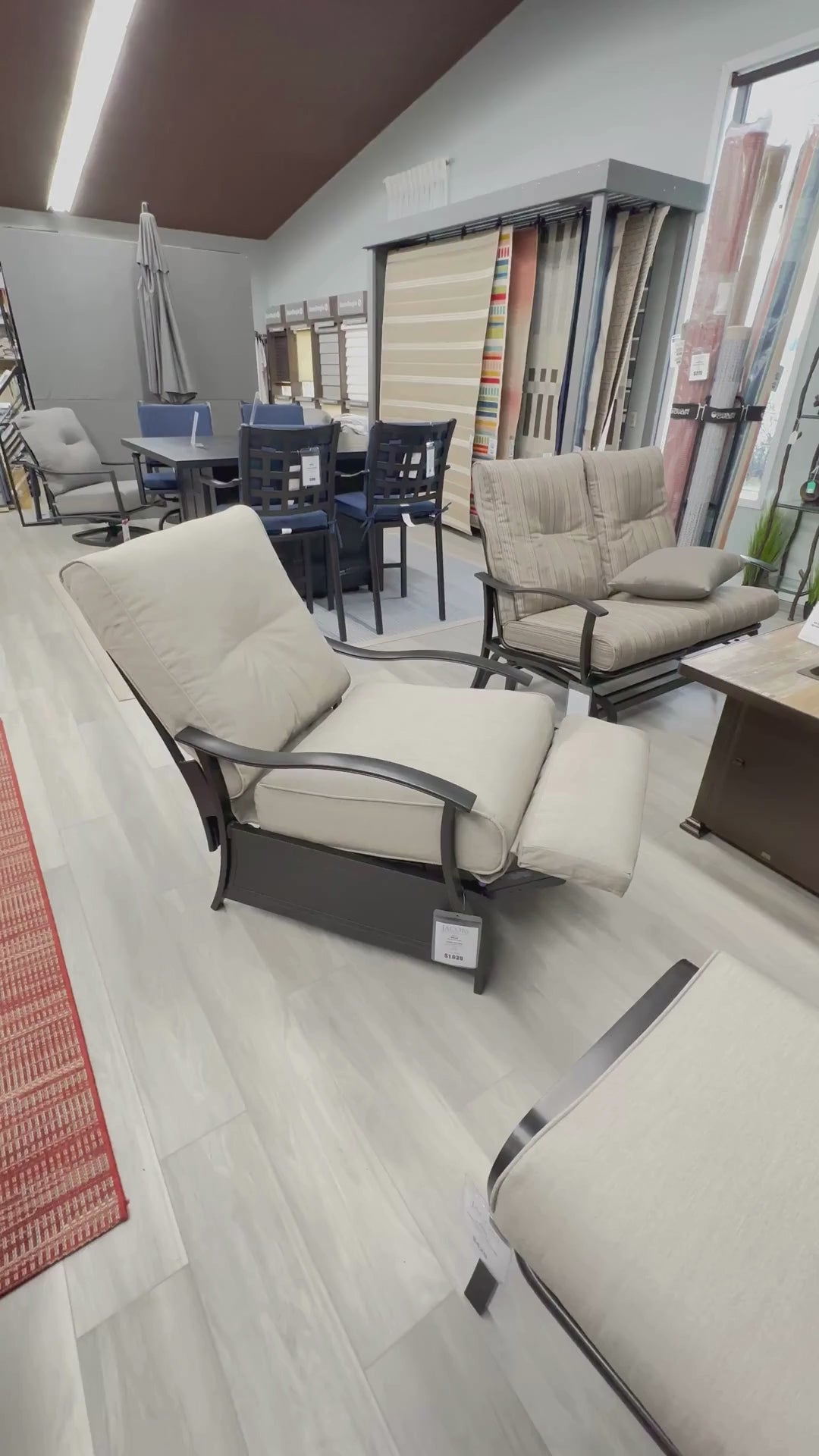 Mallin Albany Outdoor Patio Cushion Swivel Rocker Club Chair