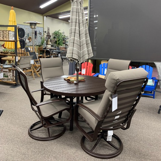 Woodard Cayman Isle Padded Sling High Back Swivel Rocker at Jacobs Custom Living Spokane Valley WA, 99037