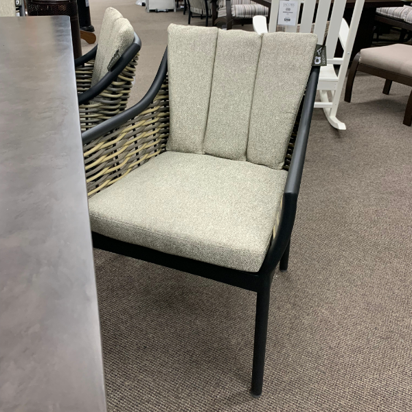 Alfresco Home Milou Wicker Dining Arm Chair at Jacobs Custom Living Spokane Valley WA, 99037