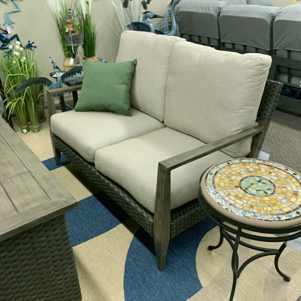 Alfresco Home Cedarbrook Deep Seating Loveseat at Jacobs Custom Living Spokane Valley WA, 99037