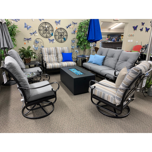 Hanamint Santa Barbara KD Club Swivel Rocker is available at Jacobs Custom Living in Spokane Valley, WA