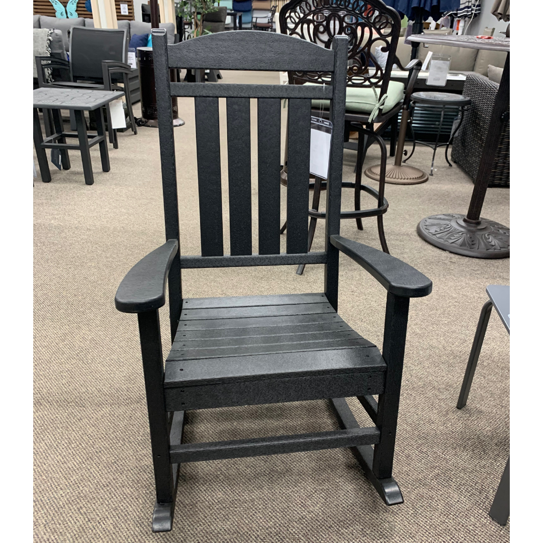 Polywood Presidential Rocker Black | Jacobs Custom Living