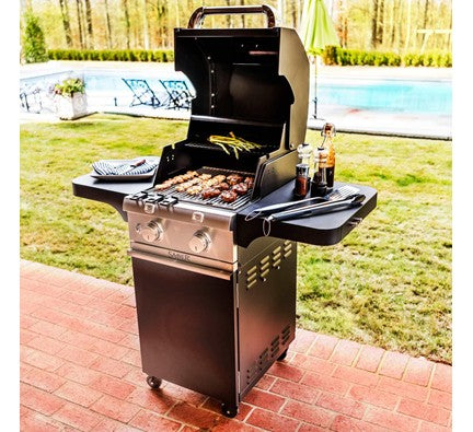 Saber Cast Black 2-Burner Gas Grill is available in our Jacobs Custom Living Spokane Valley showroom.