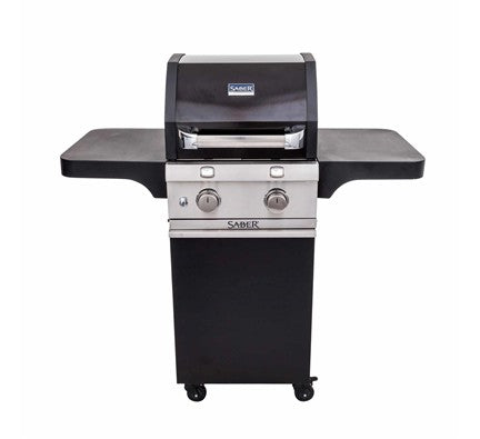 Saber Cast Black 2-Burner Gas Grill is available in our Jacobs Custom Living Spokane Valley showroom.