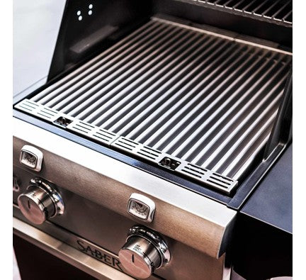Saber Cast Black 2-Burner Gas Grill is available in our Jacobs Custom Living Spokane Valley showroom.