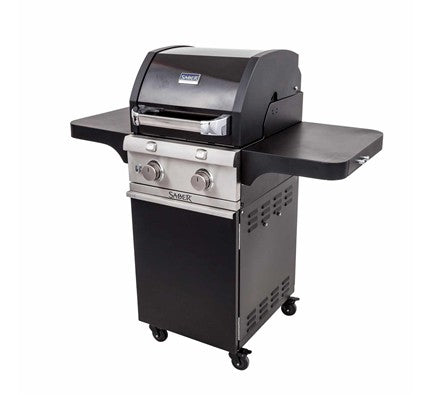 Saber Cast Black 2-Burner Gas Grill is available in our Jacobs Custom Living Spokane Valley showroom.