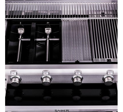 Saber Stainless Steel 4-Burner Gas Grill is available in our Jacobs Custom Living Spokane Valley showroom.