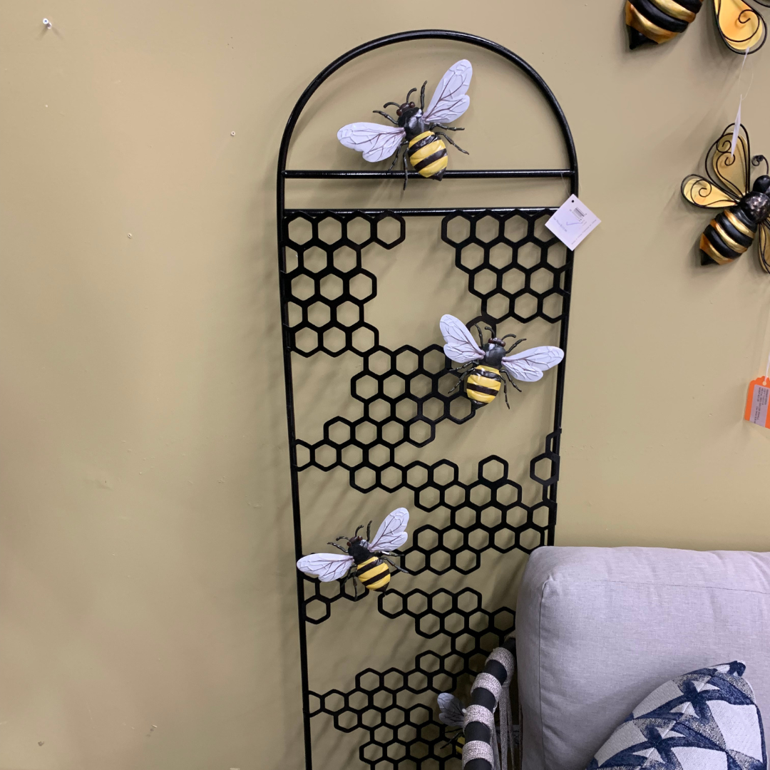 Honey Bee Outdoor Metal Plant Trellis is available at Jacobs Custom Living in Spokane Valley, Wa