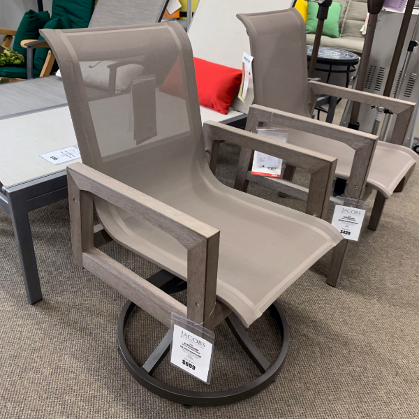 Alfresco Home San Simeon Sling Dining Swivel Rocker | Jacobs Custom Living
