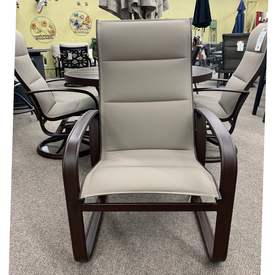 Woodard Cayman Isle Padded Sling High Back Arm Chair at Jacobs Custom Living Spokane Valley WA, 99037