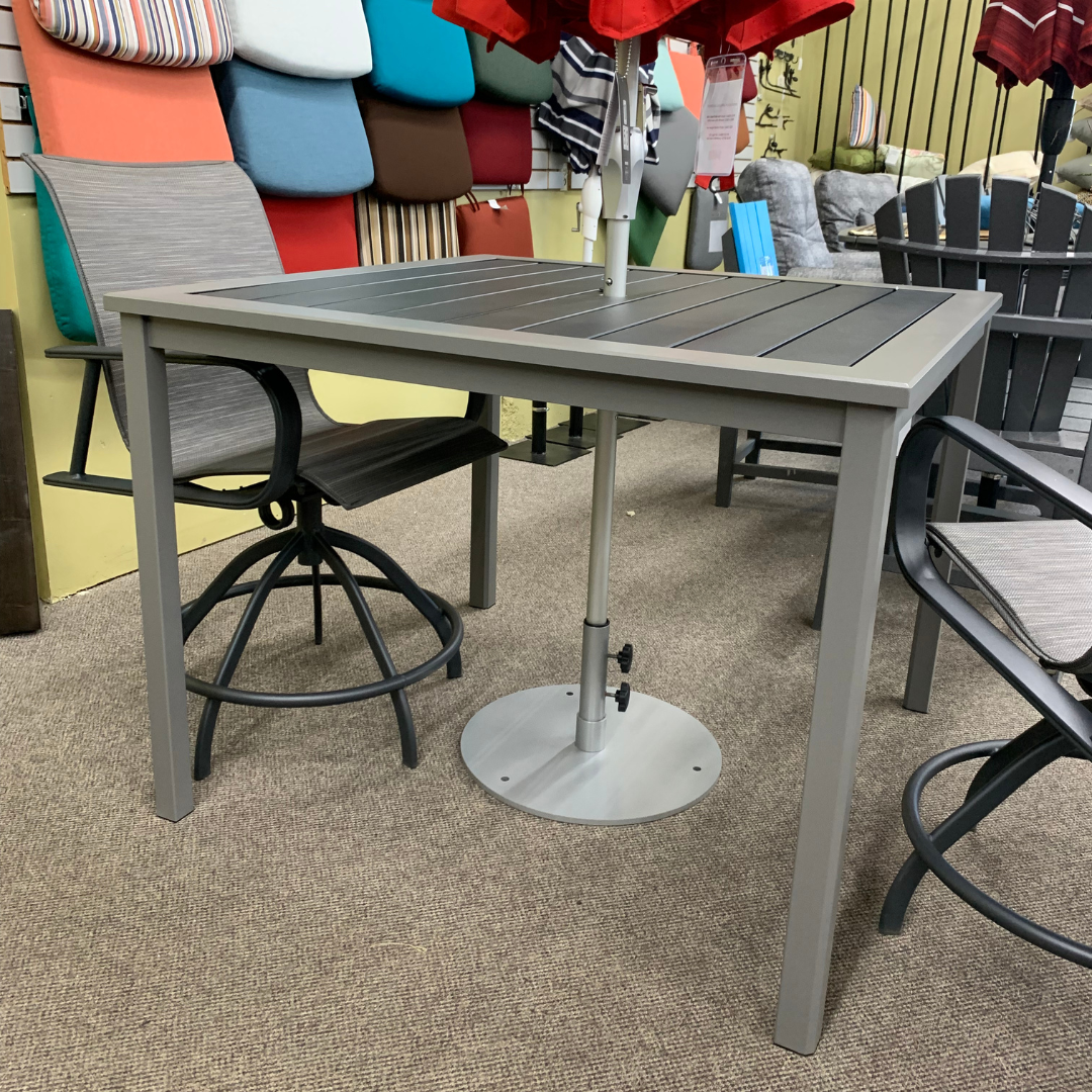 Homecrest Dockside 45" Square Balcony Table is available at Jacobs Custom Living in Spokane Valley, WA
